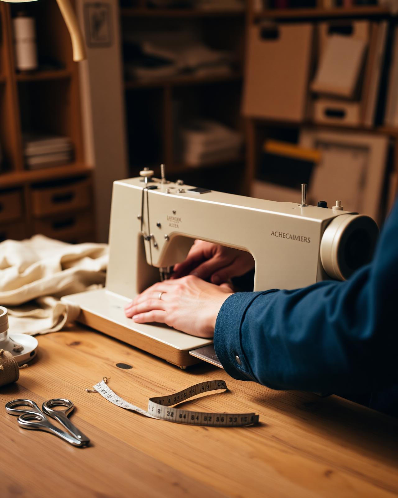 Tailor at work in the Alirasi atelier